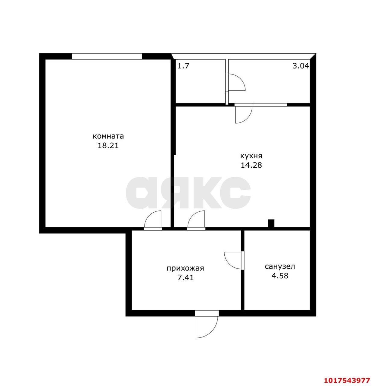 Фото №1: 1-комнатная квартира 47&nbsp;м², 3/25&nbsp;эт. - Краснодар, Прикубанский внутригородской округ, Круглик, жилой комплекс Сердце, мкр. Школьный, ул. Школьная, 1