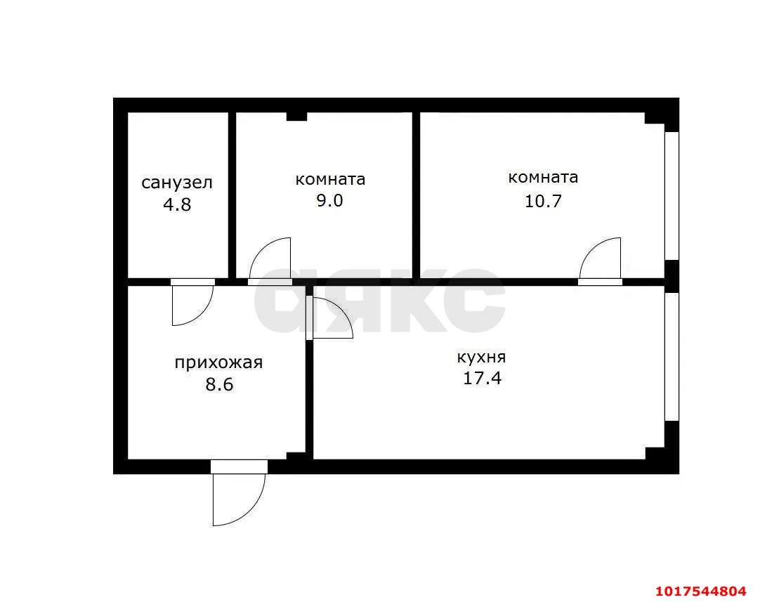 Фото №15: 2-комнатная квартира 50&nbsp;м², 2/6&nbsp;эт. - Краснодар, Прикубанский внутригородской округ, мкр. Краевая Клиническая Больница, ул. 1 Мая, 298
