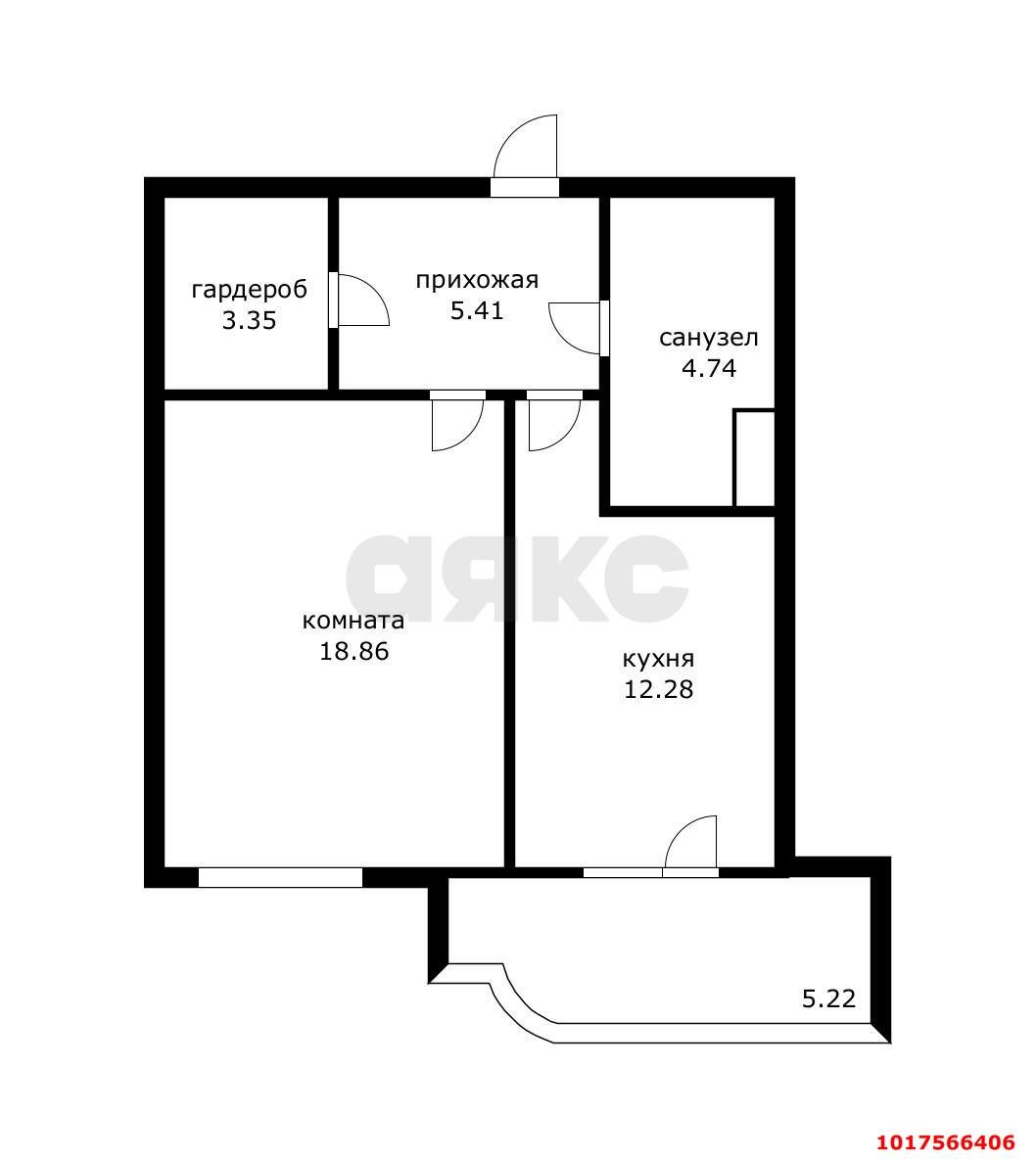 Фото №22: 1-комнатная квартира 50&nbsp;м², 4/24&nbsp;эт. - Краснодар, Кожзавод, ЖК Резиденция, мкр. Западный внутригородской округ, ул. Кожевенная, 22