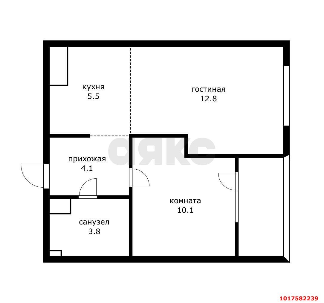Фото №9: 1-комнатная квартира 38&nbsp;м², 5/16&nbsp;эт. - Краснодар, Карасунский внутригородской округ, Хлопчато-бумажный Комбинат, мкр. жилой квартал Патрики, ул. Старокубанская, 122/7