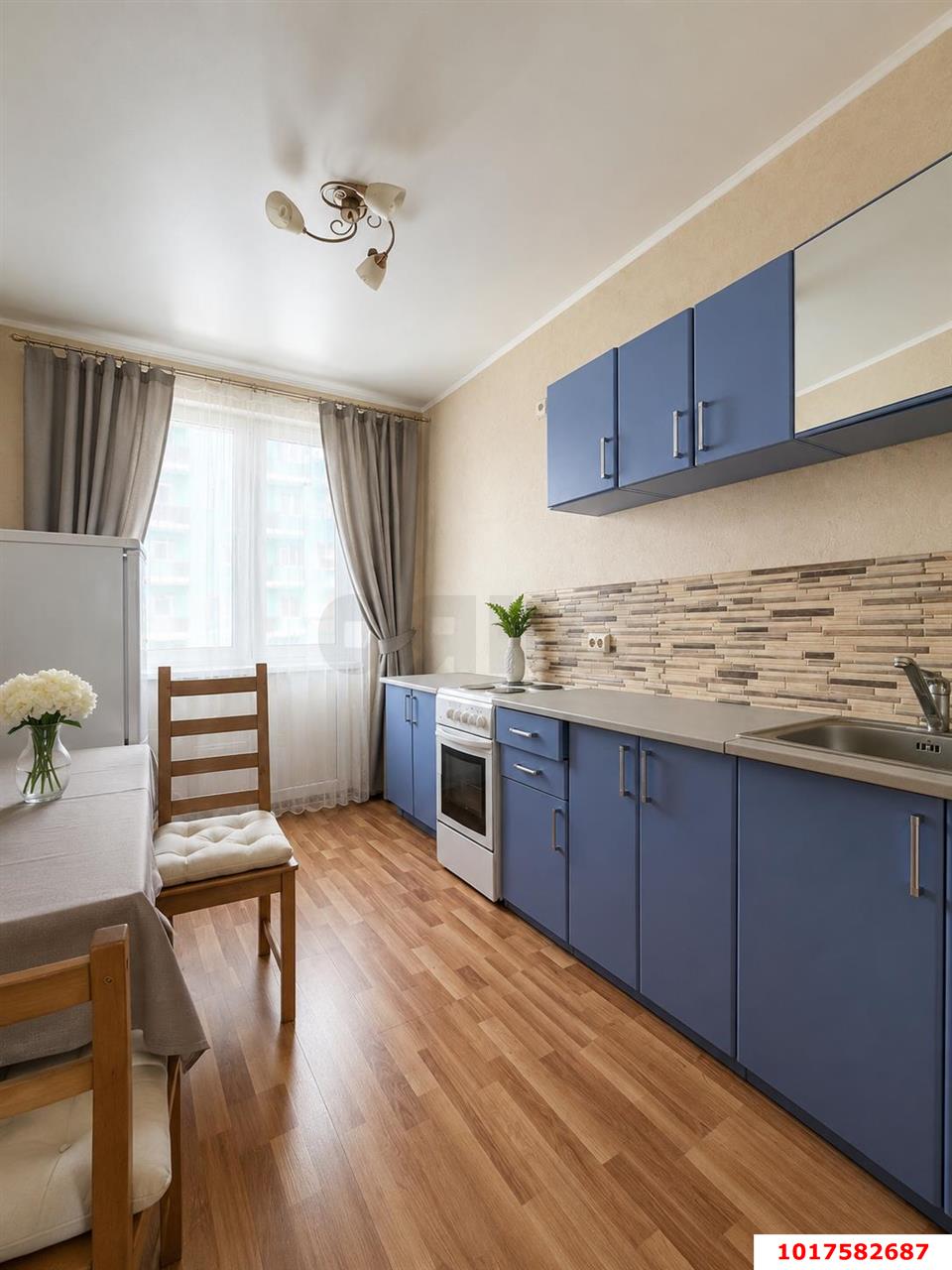 Фото №1: 1-комнатная квартира 40&nbsp;м², 9/21&nbsp;эт. - Краснодар, Прикубанский внутригородской округ, Восточно-Кругликовский, мкр. ЖК Возрождение, ул. Героев-Разведчиков, 22