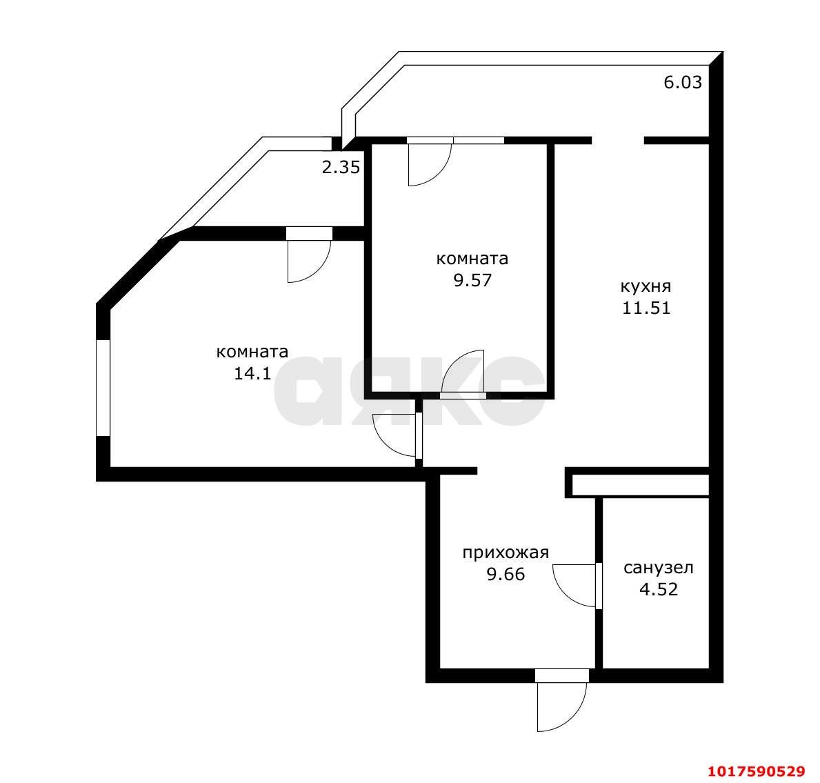 Фото №28: 2-комнатная квартира 58&nbsp;м², 21/24&nbsp;эт. - Краснодар, Карасунский внутригородской округ, Черёмушки, мкр. ЖК Большая Таманская, ул. Таманская, 153к3