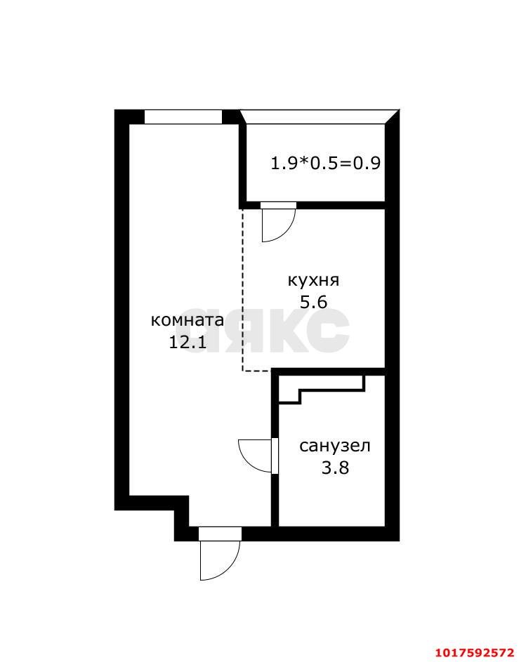 Фото №3: Студия 22&nbsp;м², 14/18&nbsp;эт. - Краснодар, Прикубанский внутригородской округ, мкр. ЖК Архитектор, ул. Доблести, 10