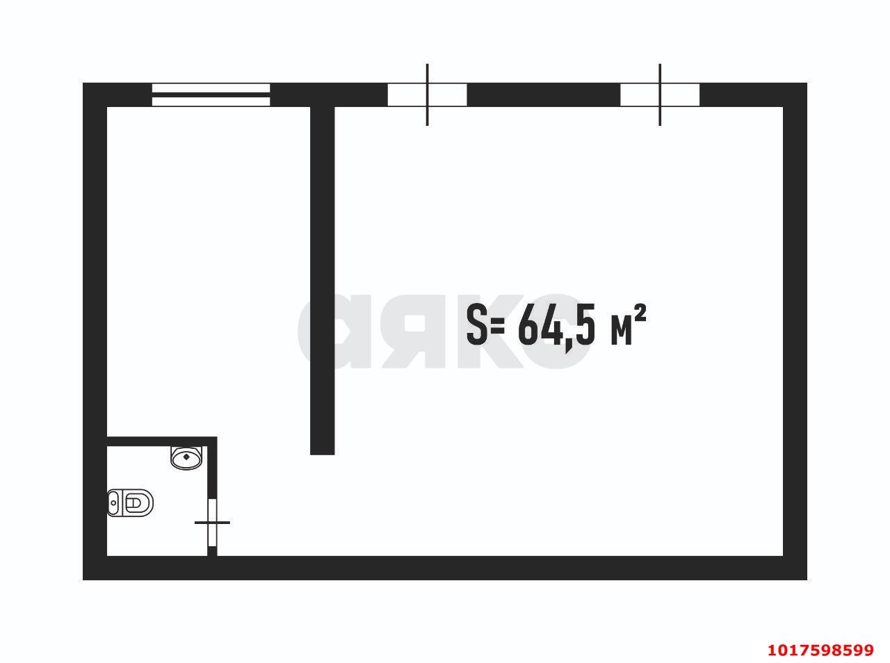 Фото №19: Торговое помещение 65&nbsp;м², 1/18&nbsp;эт. - Краснодар, Карасунский внутригородской округ, Гидростроителей, мкр. жилой комплекс Премьера, ул. Автолюбителей, 1/7к2