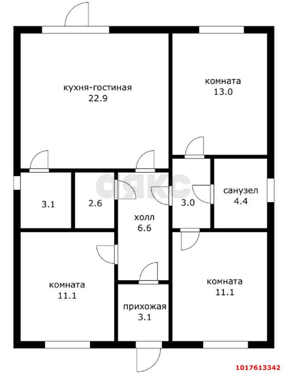 Фото №24: Дом 81&nbsp;м² + 3&nbsp;сот., 1&nbsp;эт. - Аэропорт, мкр. Прикубанский внутригородской округ, ул. Розовая