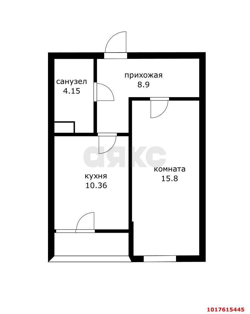 Фото №10: 1-комнатная квартира 42&nbsp;м², 14/18&nbsp;эт. - Краснодар, Прикубанский внутригородской округ, имени Петра Метальникова, мкр. ЖК Времена Года 3, ул. Цезаря Куникова, 24к2