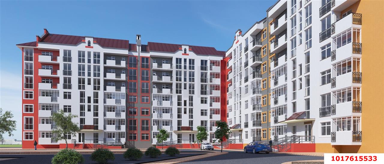 Фото №2: 1-комнатная квартира 29&nbsp;м², 4/7&nbsp;эт. - Краснодар, Прикубанский внутригородской округ, жилой комплекс Европа-Сити, мкр. жилой комплекс Европа Клубный Квартал 6, ул. Карпатская, 11