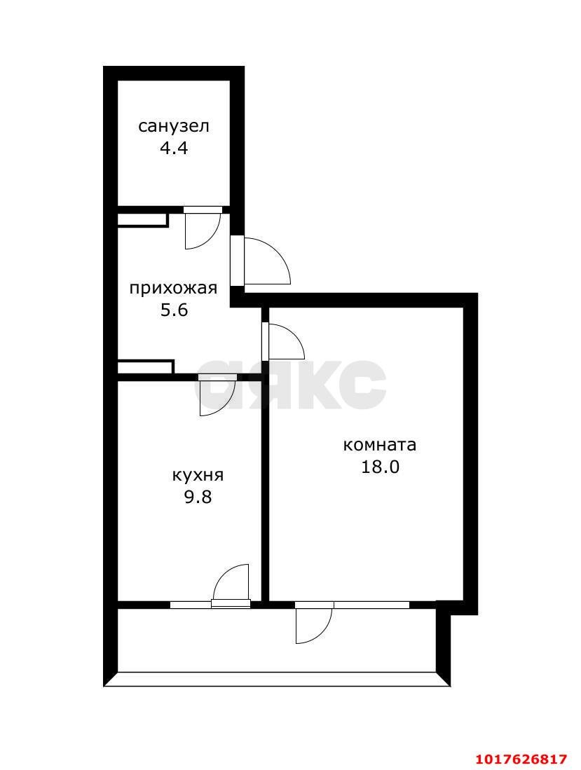 Фото №16: 1-комнатная квартира 41&nbsp;м², 1/23&nbsp;эт. - Краснодар, Западный внутригородской округ, мкр. ЖК Краснодар Сити, ул. Шоссе Нефтяников, 18к7