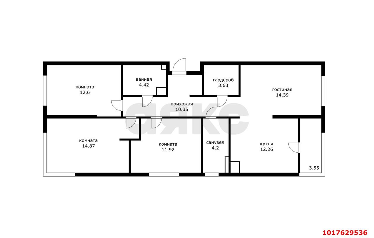 Фото №10: 3-комнатная квартира 92&nbsp;м², 3/9&nbsp;эт. - Краснодар, Карасунский внутригородской округ, Хлопчато-бумажный Комбинат, мкр. жилой квартал Патрики, ул. Сормовская, 1/2к1