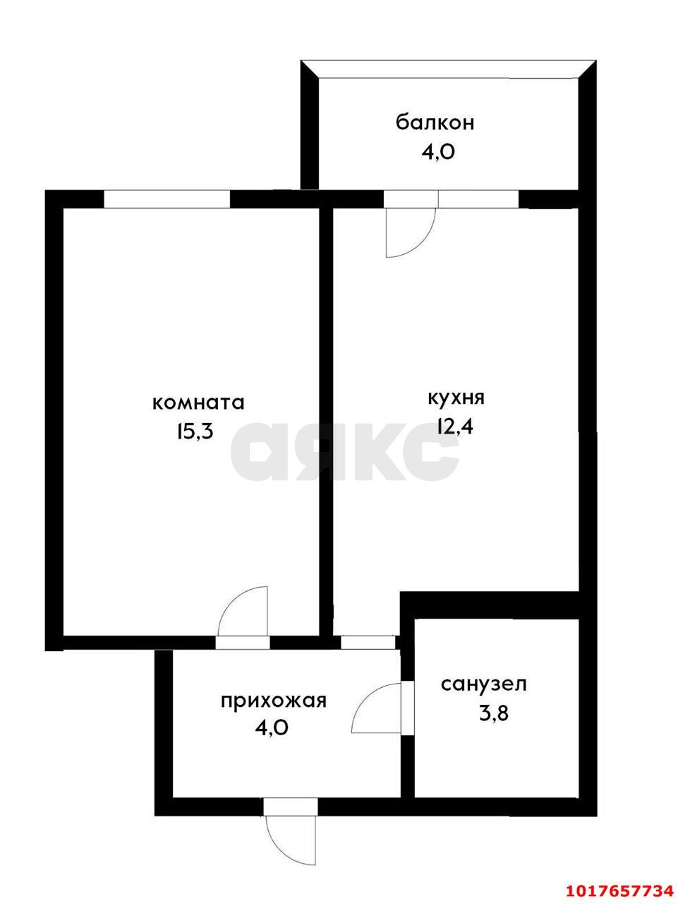 Фото №12: 1-комнатная квартира 39&nbsp;м², 2/15&nbsp;эт. - Краснодар, Карасунский внутригородской округ, жилой комплекс Империал, ж/м Пашковский, ул. Леонида Лаврова, 8к5