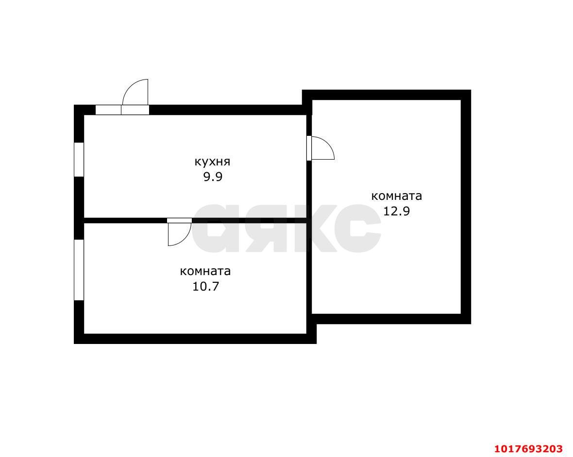 Фото №12: 2-комнатная квартира 33&nbsp;м², 1/1&nbsp;эт. - Краснодар, Прикубанский внутригородской округ, Калинино, мкр. Завод Радиоизмерительных Приборов, ул. им. Ягодина М. Д., 29