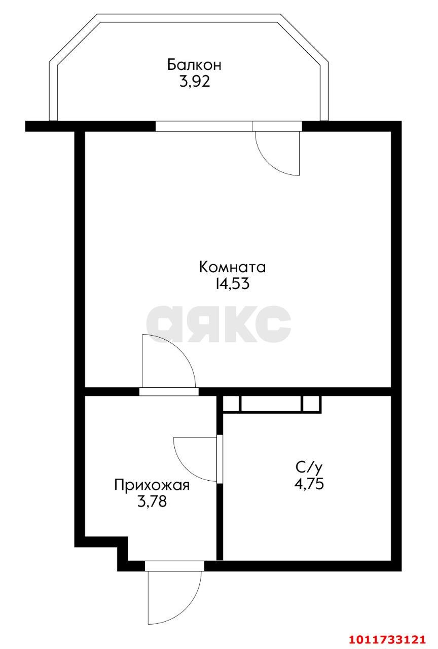 Фото №5: Студия 24 м² - Краснодар, коттеджный  Близкий, ул. Красных Партизан, 1/В