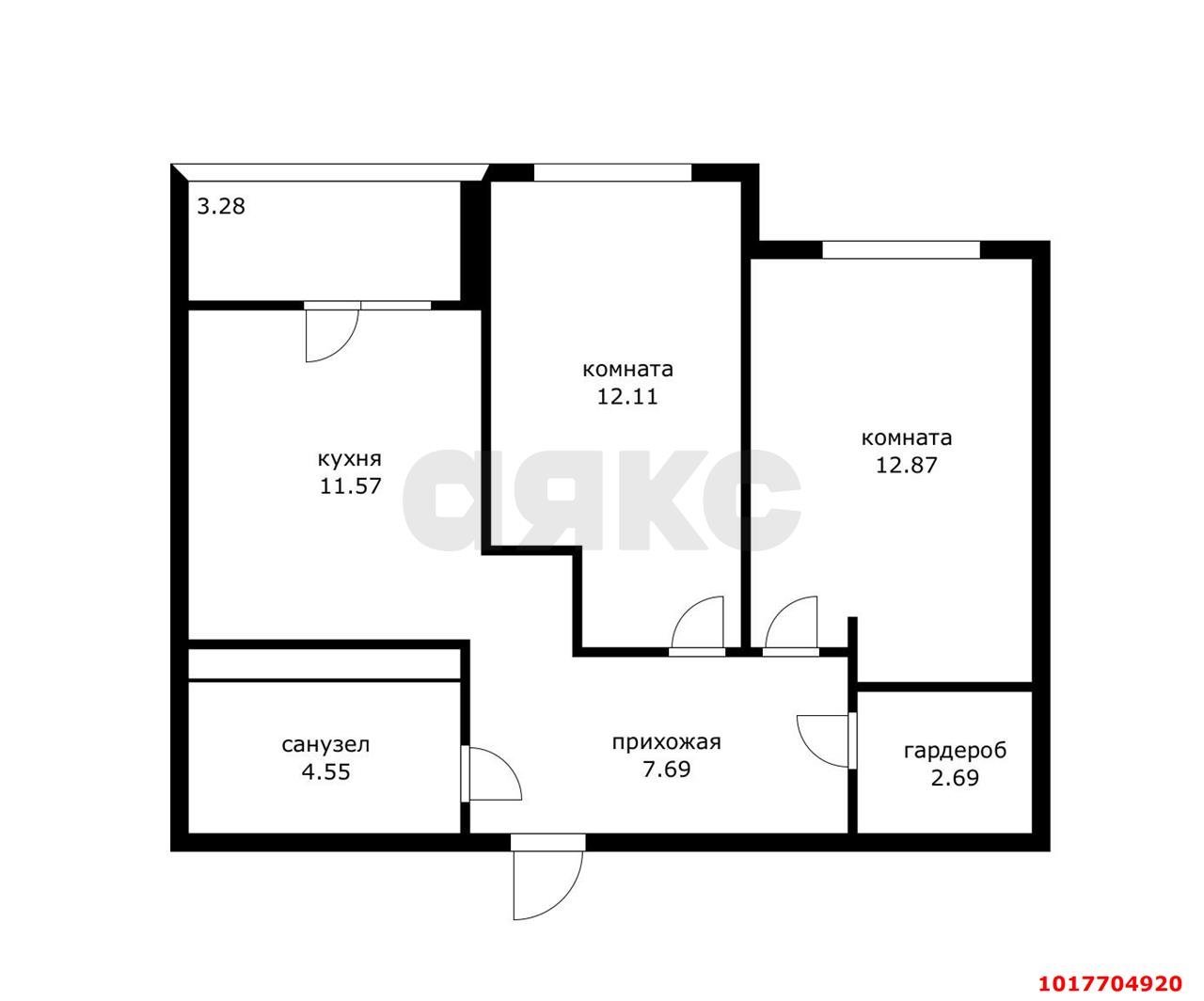 Фото №22: 2-комнатная квартира 54&nbsp;м², 12/19&nbsp;эт. - Краснодар, Прикубанский внутригородской округ, мкр. ЖК Красная Площадь, ул. им. Мурата Ахеджака, 12
