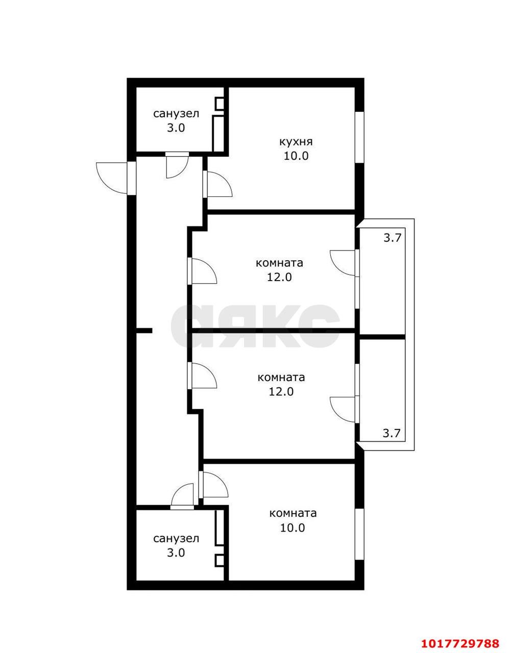 Фото №25: 3-комнатная квартира 70&nbsp;м², 1/3&nbsp;эт. - Краснодар, Прикубанский внутригородской округ, мкр. жилой комплекс Новая Португалия, ул. Лиссабонская, 80к3
