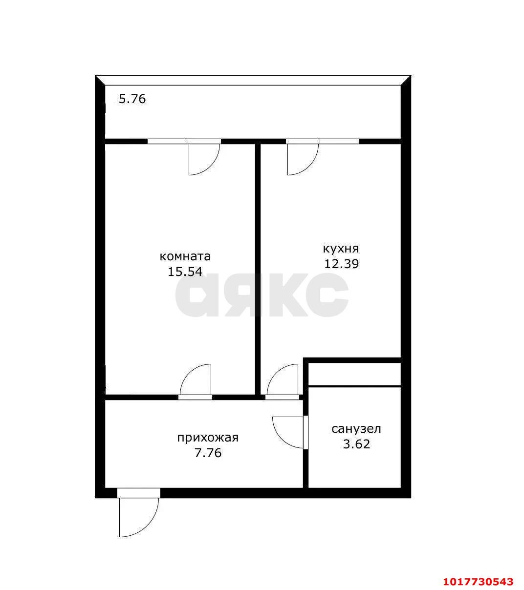 Фото №16: 1-комнатная квартира 45&nbsp;м², 2/16&nbsp;эт. - Краснодар, Прикубанский внутригородской округ, жилой комплекс Времена Года-2, мкр. имени Петра Метальникова, ул. Петра Метальникова, 26