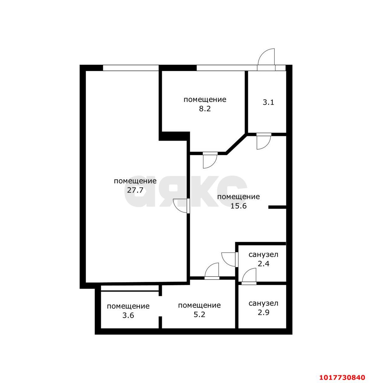 Фото №27: Студия 70&nbsp;м², 1/16&nbsp;эт. - Краснодар, Прикубанский внутригородской округ, Славянский, мкр. Светлоград, ул. Красных Партизан, 1/4к8