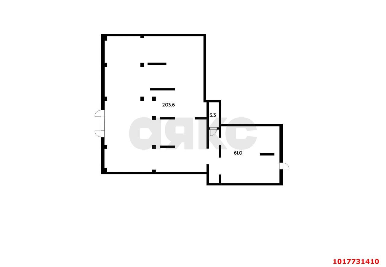Фото №6: Торговое помещение 274&nbsp;м², 1/12&nbsp;эт. - Краснодар, Прикубанский внутригородской округ, мкр. жилой комплекс Друзья, ул. имени Б.С. Кудухова, 1