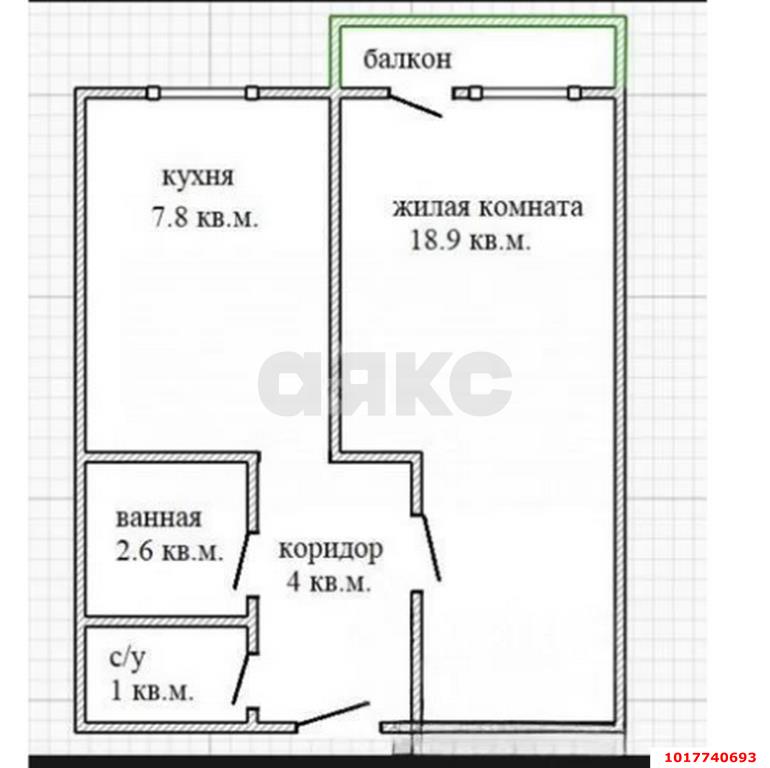 Фото №7: 1-комнатная квартира 35&nbsp;м², 4/5&nbsp;эт. - Ленина, мкр. Карасунский внутригородской округ, ул. Буковая, 8