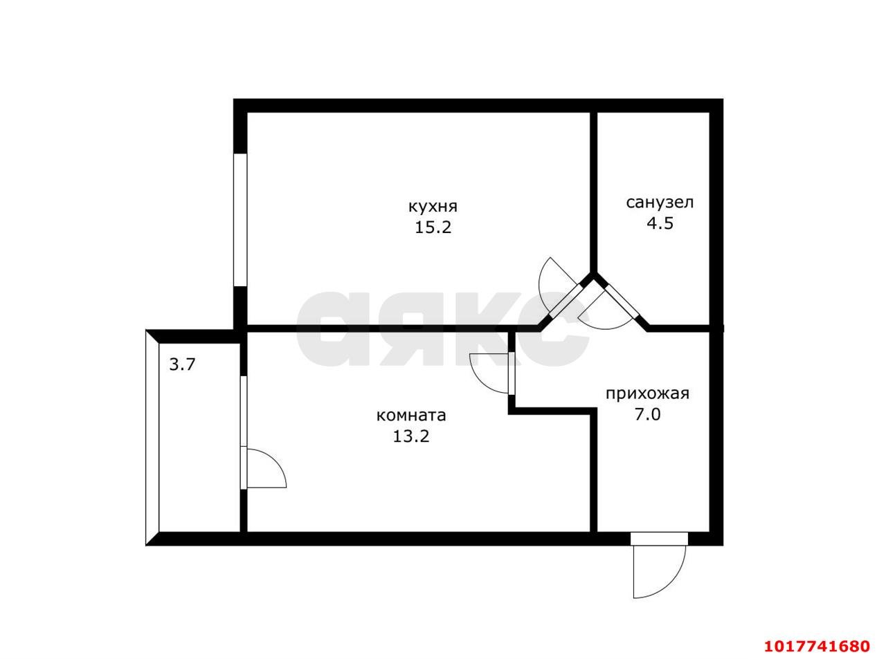 Фото №10: 1-комнатная квартира 44&nbsp;м², 3/5&nbsp;эт. - Краснодар, Прикубанский внутригородской округ, мкр. Музыкальный, ул. имени С.В. Рахманинова, 1