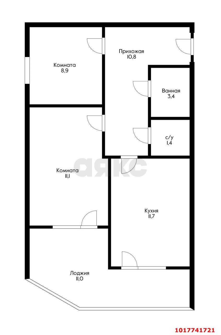 Фото №16: 2-комнатная квартира 60&nbsp;м², 14/16&nbsp;эт. - Краснодар, Прикубанский внутригородской округ, Россинского, мкр. жилой комплекс Дружный, ул. Адмирала Серебрякова, 3к2