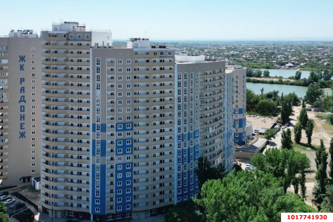 Фото №4: 1-комнатная квартира 56&nbsp;м², 4/18&nbsp;эт. - Краснодар, Центральный внутригородской округ, Дубинка, жилой комплекс Радонеж, мкр. Черёмушки, ул. Вишняковой, 1/23к1