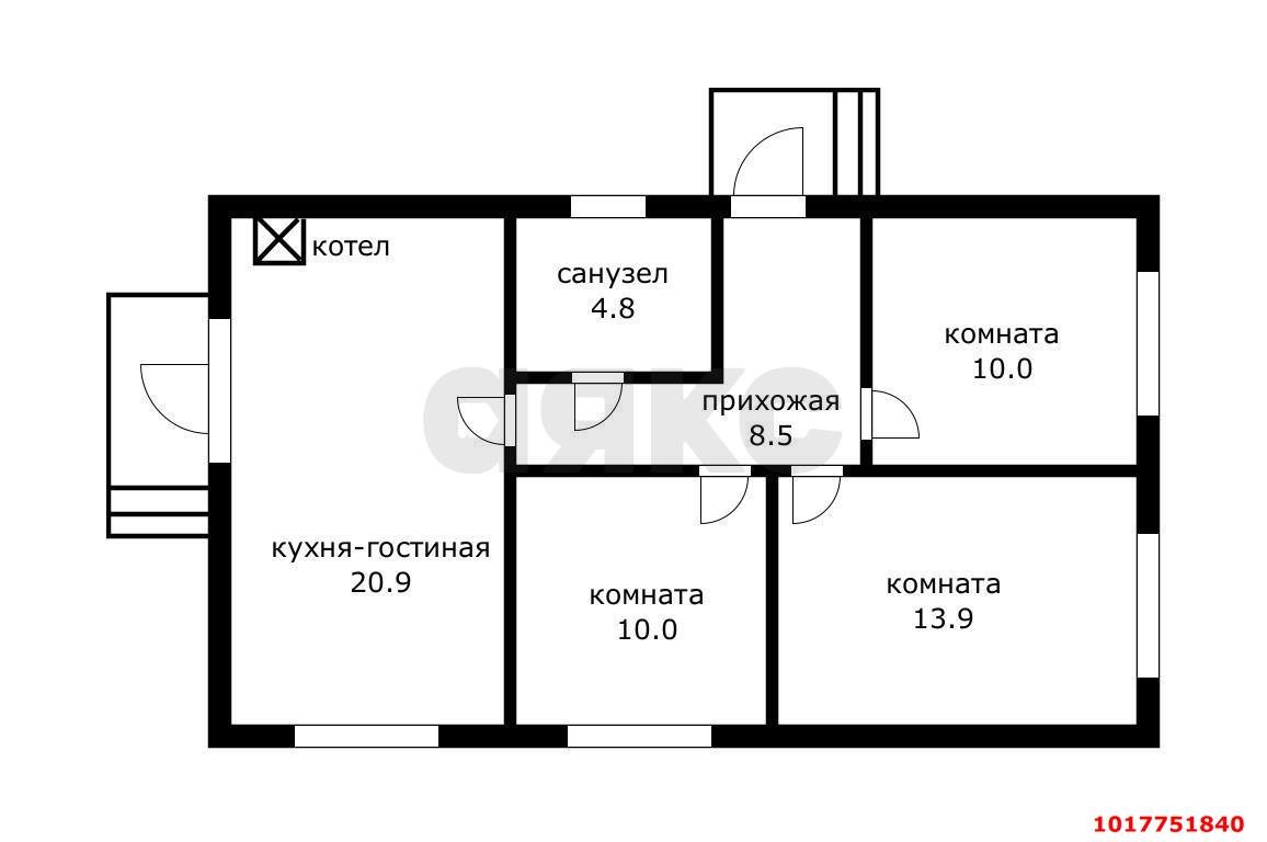 Фото №13: Дом 71&nbsp;м² + 3.52&nbsp;сот., 1&nbsp;эт. - Южный, ул. Охотская, 11