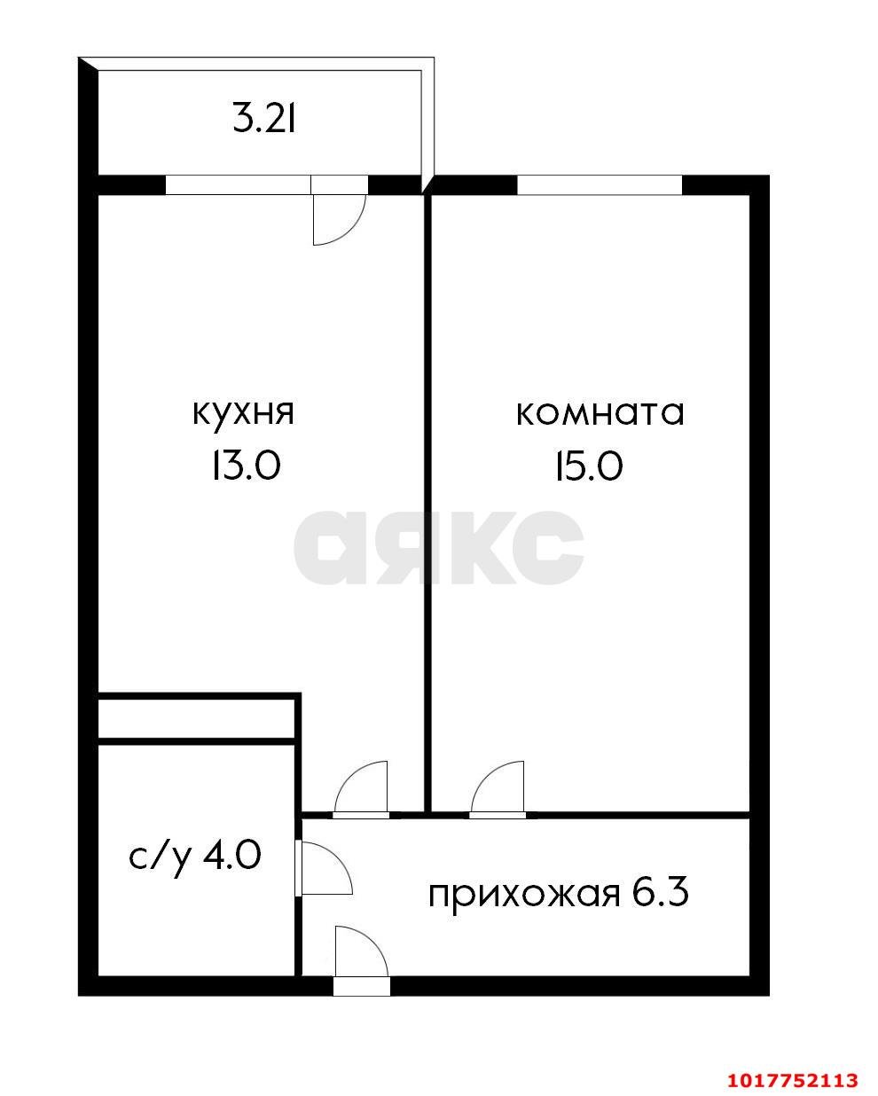 Фото №20: 1-комнатная квартира 38&nbsp;м², 4/19&nbsp;эт. - Краснодар, мкр. Карасунский внутригородской округ, ул. имени Снесарева, 17/1к1
