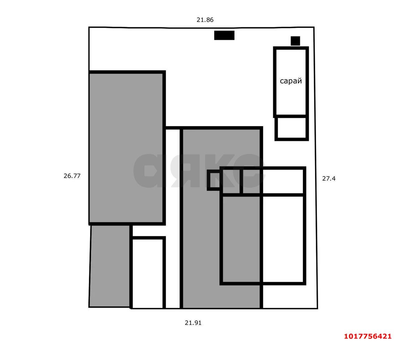 Фото №16: Часть дома 91&nbsp;м² + 2.7&nbsp;сот., 1&nbsp;эт. - Краснодар, Карасунский внутригородской округ, мкр. Хлопчато-бумажный Комбинат, ул. Енисейская, 3