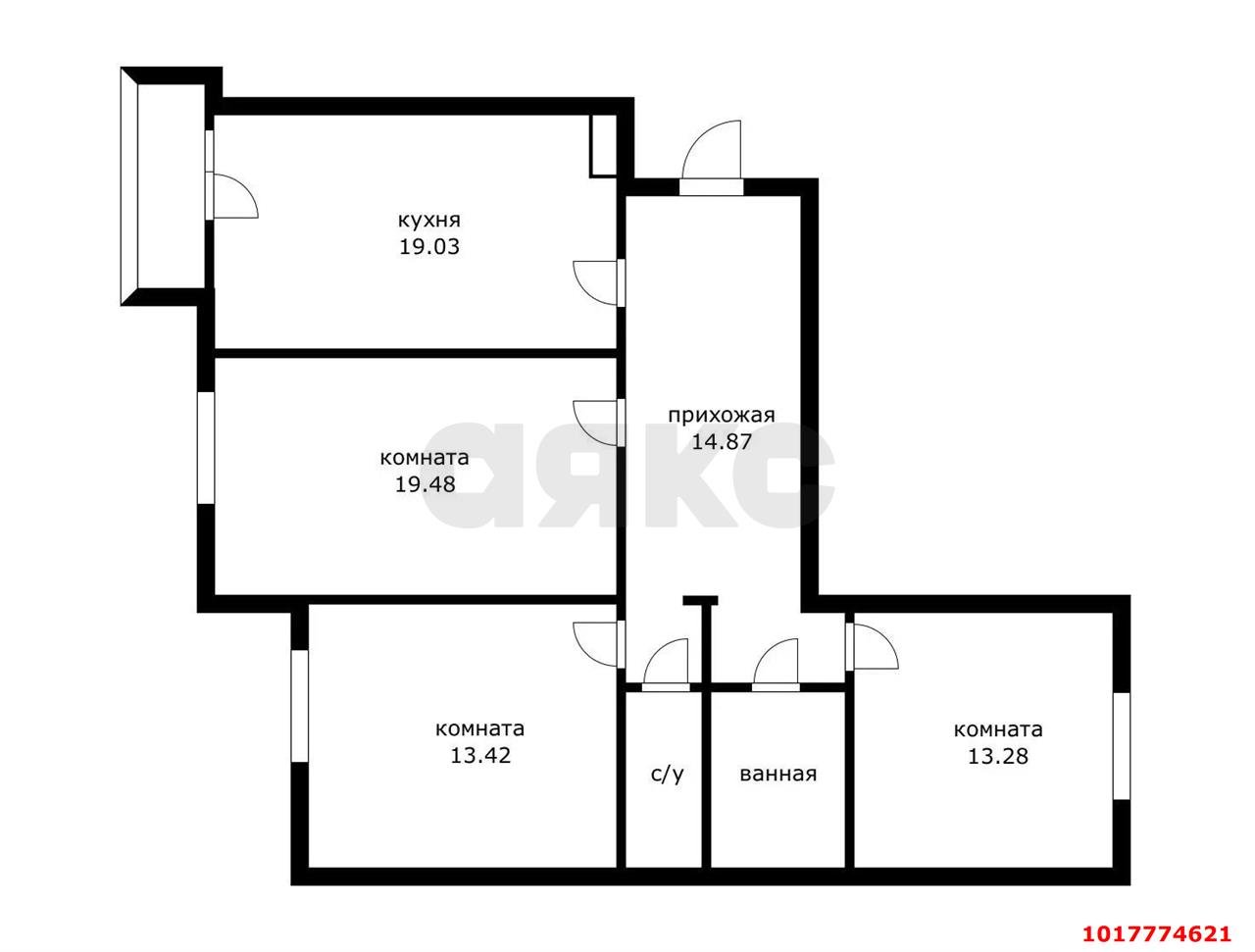 Фото №15: 3-комнатная квартира 95&nbsp;м², 5/12&nbsp;эт. - Краснодар, Прикубанский внутригородской округ, мкр. Завод Измерительных Приборов, ул. имени 40-летия Победы, 35/3