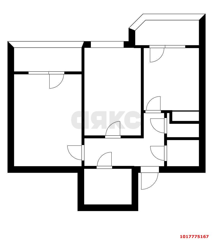 Фото №16: 2-комнатная квартира 63&nbsp;м², 4/16&nbsp;эт. - Краснодар, Прикубанский внутригородской округ, ж/р Восточный, ул. Героя Владислава Посадского, 28