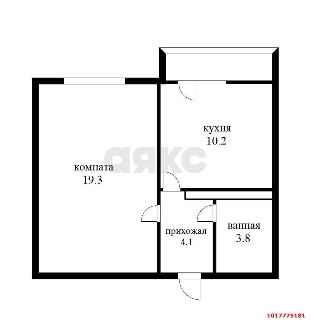 Фото №14: 1-комнатная квартира 38&nbsp;м², 2/14&nbsp;эт. - Краснодар, Прикубанский внутригородской округ, мкр. Восточно-Кругликовский, ул. Черкасская, 141