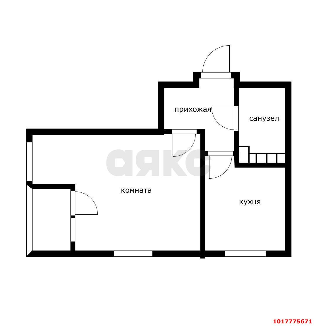 Фото №5: 1-комнатная квартира 35&nbsp;м², 16/18&nbsp;эт. - Краснодар, Прикубанский внутригородской округ, мкр. ЖК Архитектор, ул. Наставников, 12к1