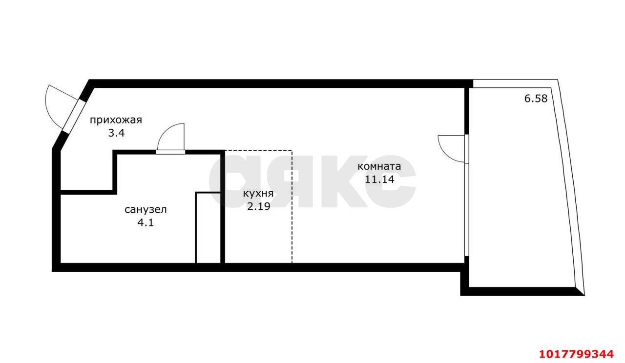 Фото №10: Апартаменты 34&nbsp;м², 18/20&nbsp;эт. - Алушта, Профессорский Уголок, мкр. ЖК Крымская Резиденция, ул. Западная, 4к3