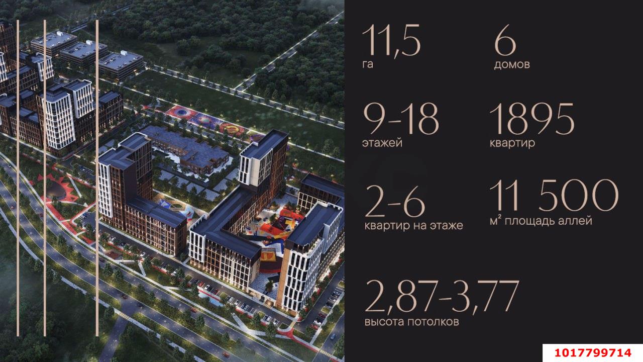 Фото №10: 1-комнатная квартира 38&nbsp;м², 3/9&nbsp;эт. - Краснодар, Прикубанский внутригородской округ, мкр. культурный квартал Эрмитаж, ул. имени Мурата Ахеджака, 20к1
