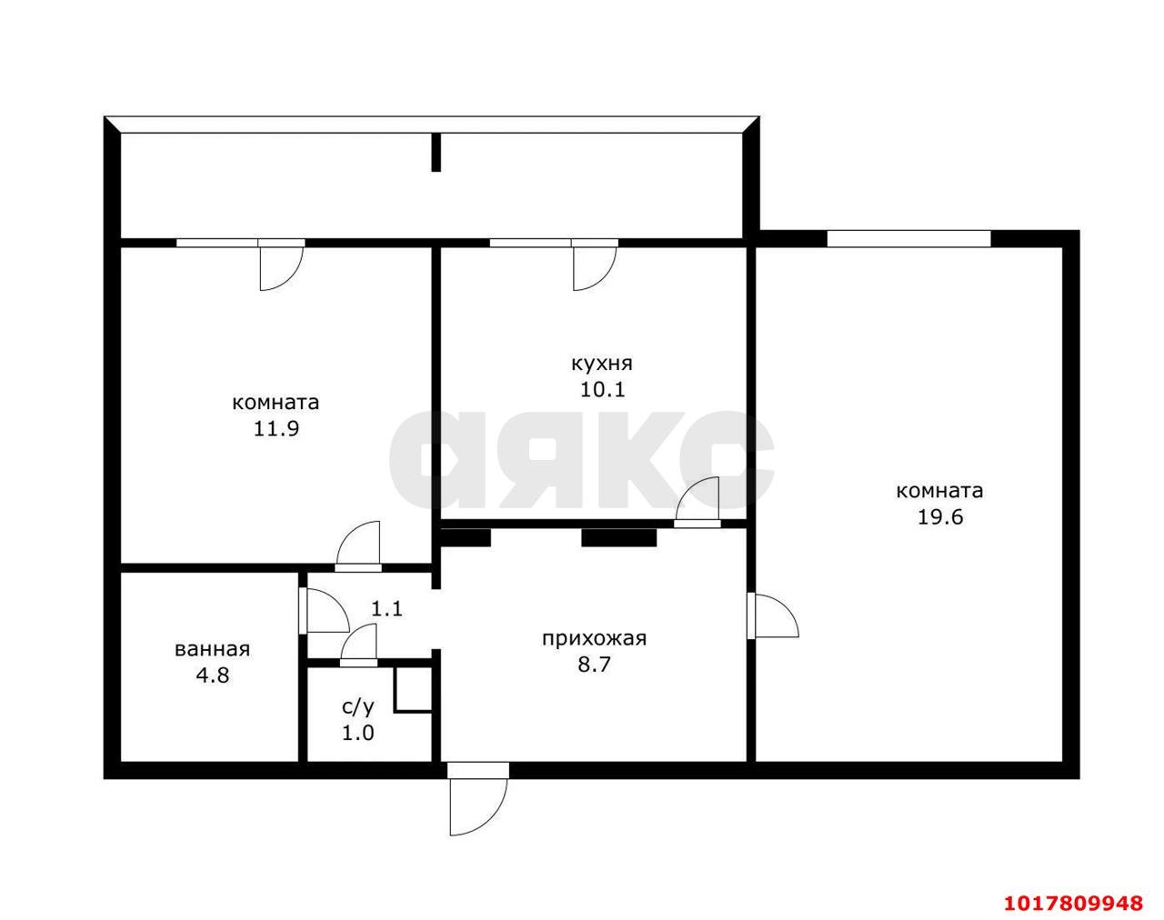 Фото №10: 2-комнатная квартира 64&nbsp;м², 1/12&nbsp;эт. - Краснодар, Прикубанский внутригородской округ, мкр. Новый, ул. 9-я Тихая, 11
