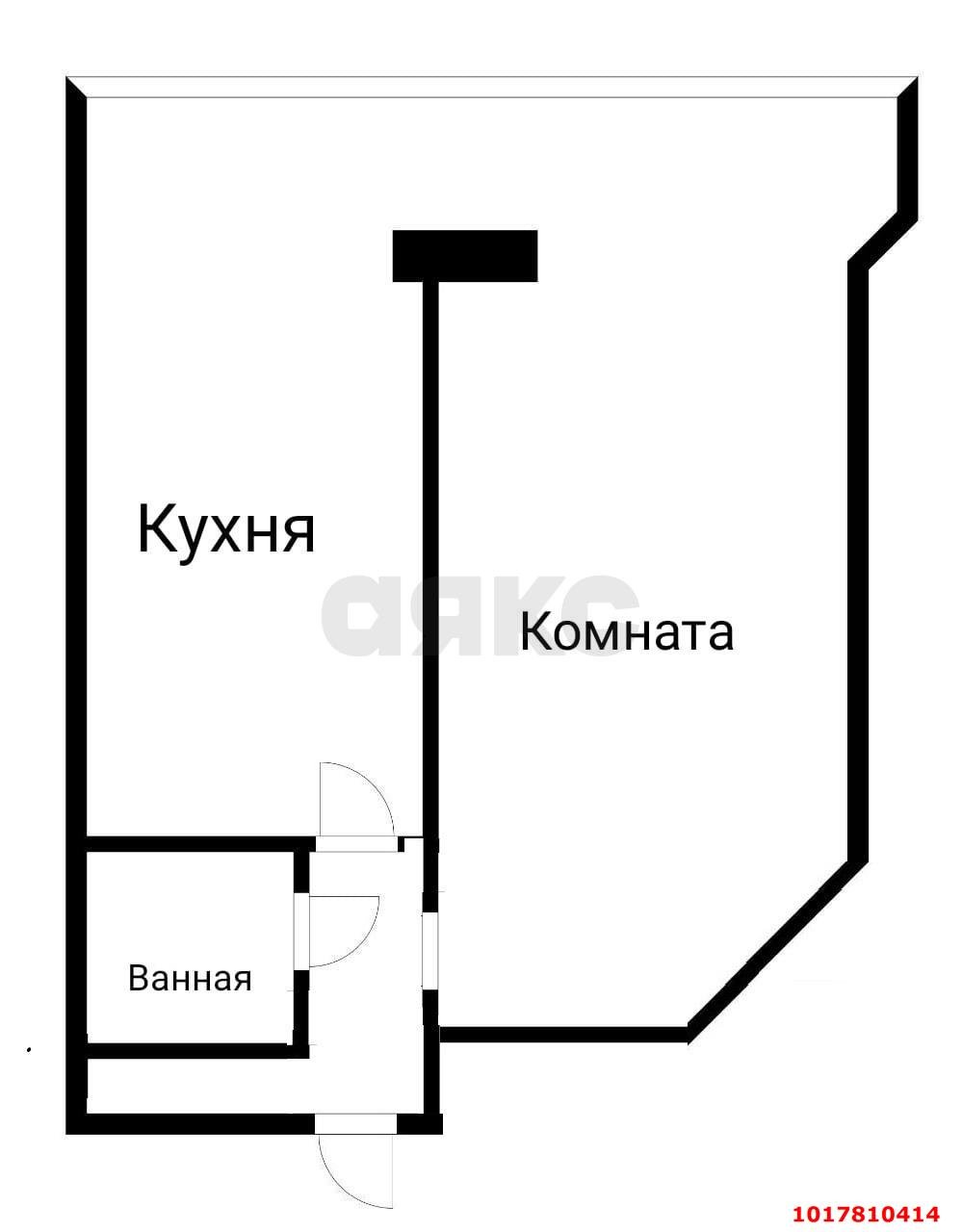Фото №8: 1-комнатная квартира 38&nbsp;м², 2/6&nbsp;эт. - Краснодар, Прикубанский внутригородской округ, Музыкальный, мкр. ЖК Культурный, ул. Чайковского, 23/1