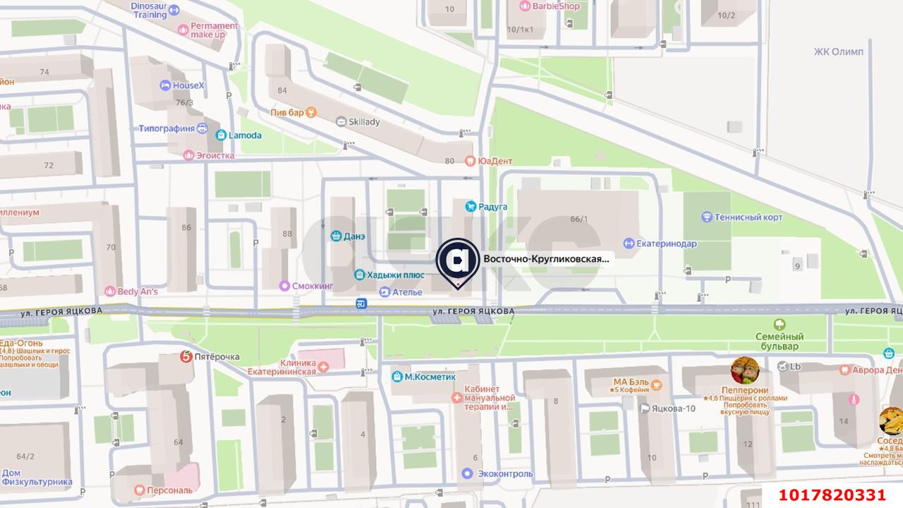 Фото №1: Торговое помещение 58&nbsp;м², -1/15&nbsp;эт. - Краснодар, Прикубанский внутригородской округ, мкр. Краевая Клиническая Больница, ул. Восточно-Кругликовская, 96