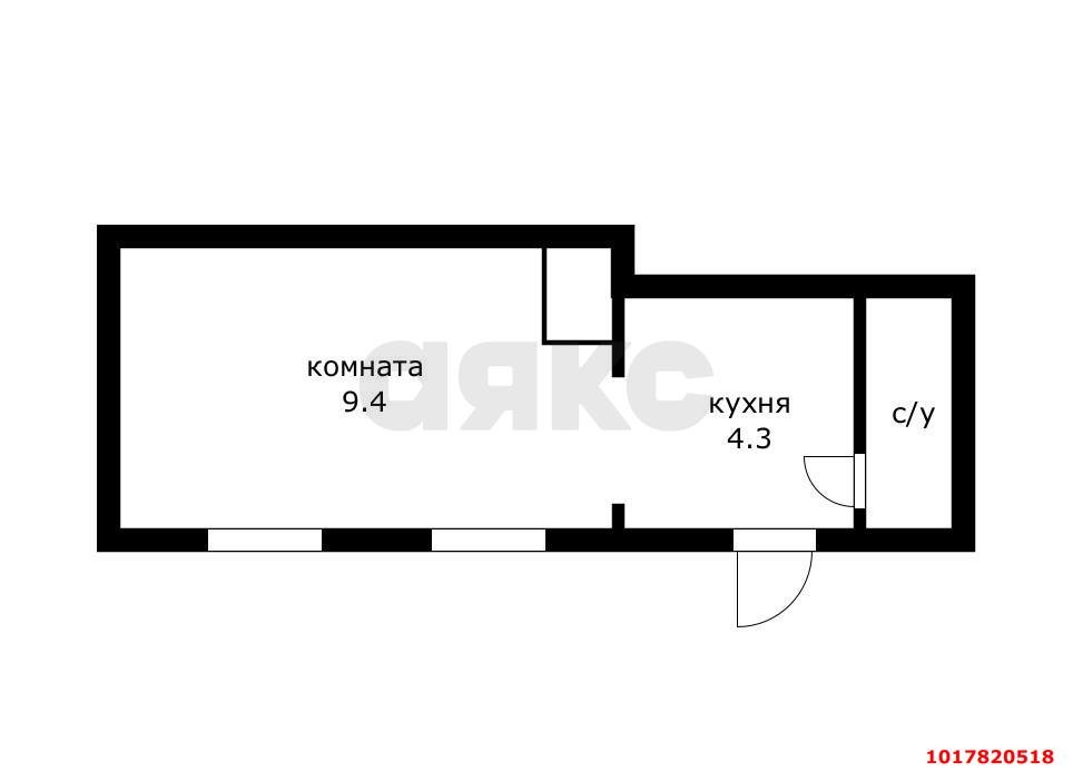 Фото №8: Студия 13&nbsp;м², 1/1&nbsp;эт. - Краснодар, Центральный внутригородской округ, мкр. Центральный, ул. Пашковская, 106