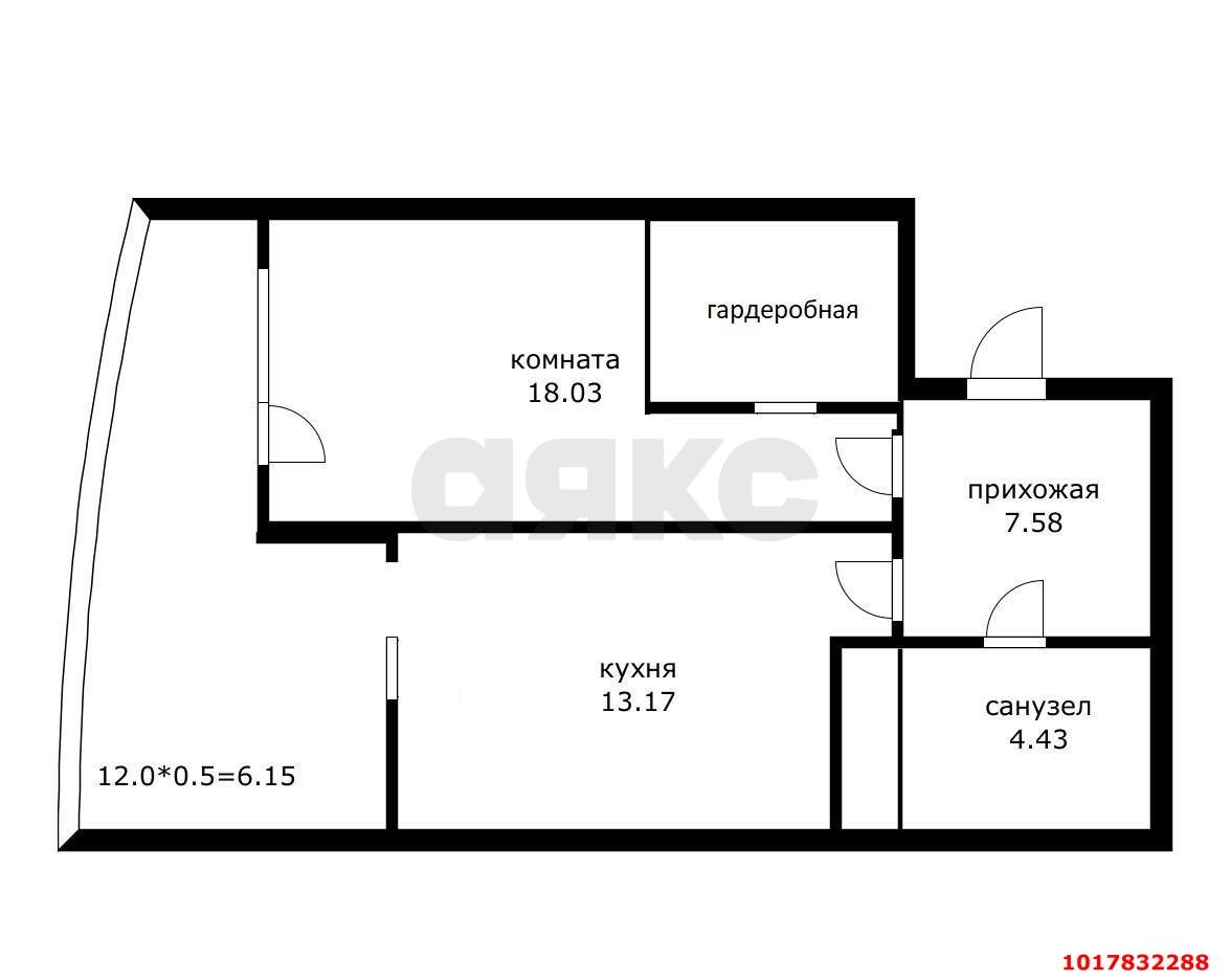 Фото №15: 1-комнатная квартира 55&nbsp;м², 12/23&nbsp;эт. - Краснодар, Карасунский внутригородской округ, Хлопчато-бумажный Комбинат, мкр. жилой комплекс Элегант, ул. Старокубанская, 137к1
