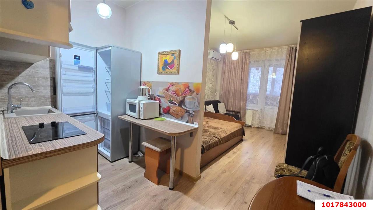 Фото №4: Студия 26&nbsp;м², 7/8&nbsp;эт. - Краснодар, Прикубанский внутригородской округ, мкр. Молодёжный, ул. Зеленоградская, 43