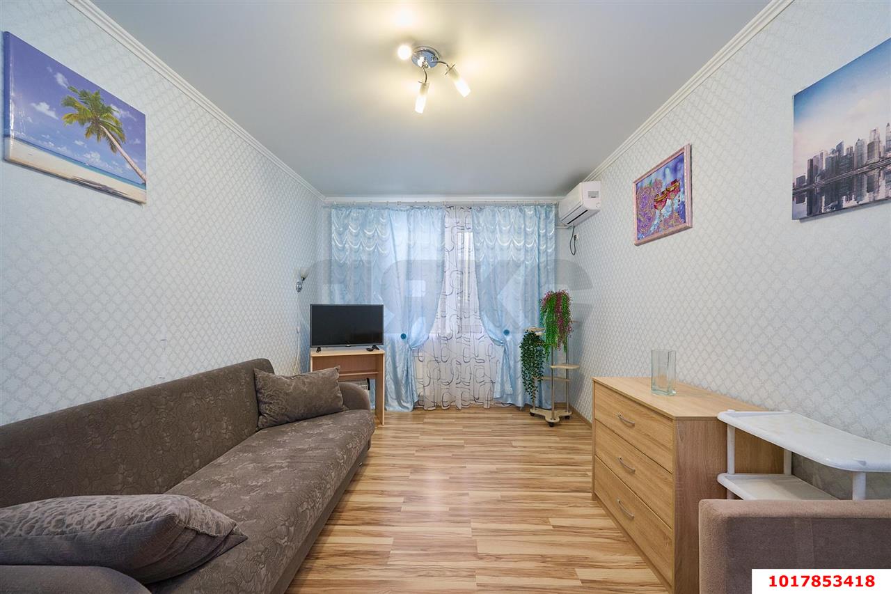 Фото №4: 1-комнатная квартира 43&nbsp;м², 6/17&nbsp;эт. - Краснодар, Прикубанский внутригородской округ, Музыкальный, ЖК Времена Года, мкр. имени Петра Метальникова, ул. Петра Метальникова, 5к1