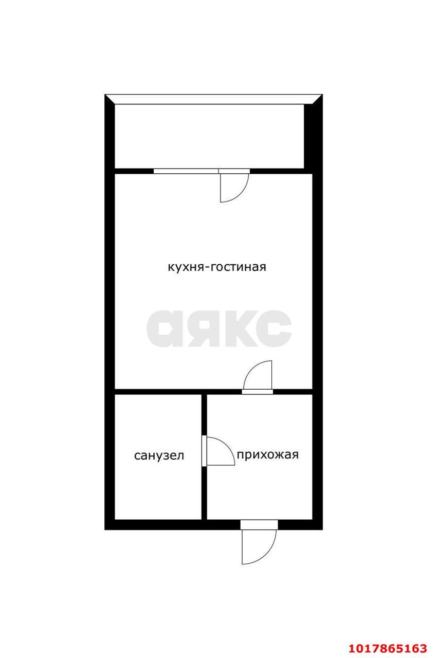 Фото №8: Студия 21&nbsp;м², 4/6&nbsp;эт. - Российский, мкр. Прикубанский внутригородской округ, ул. Ратной Славы, 33