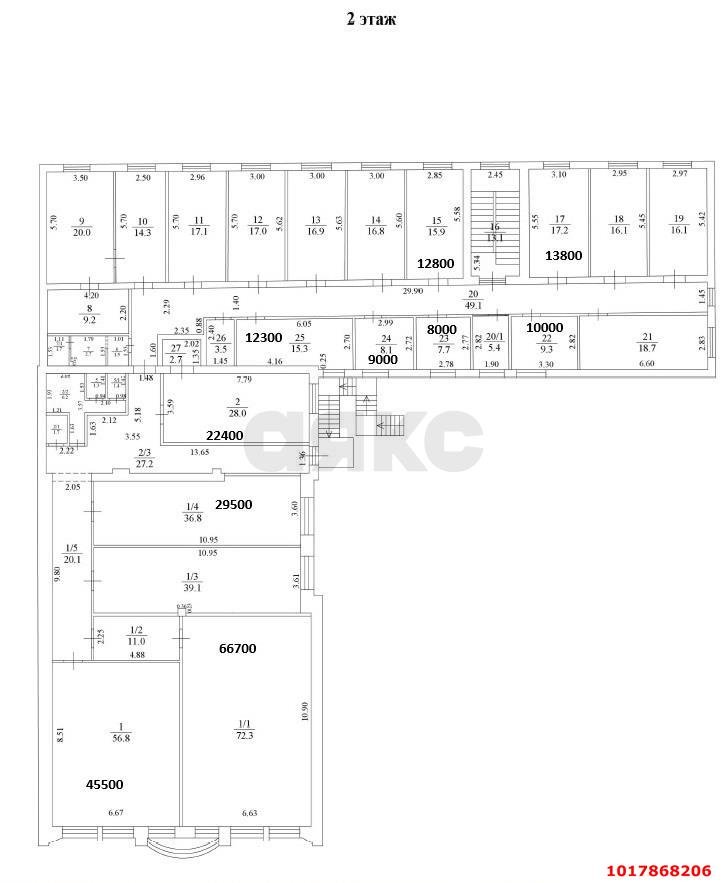 Фото №10: Офисное помещение 72&nbsp;м², 2/2&nbsp;эт. - Краснодар, Центральный внутригородской округ, мкр. Центральный, ул. Гоголя, 74