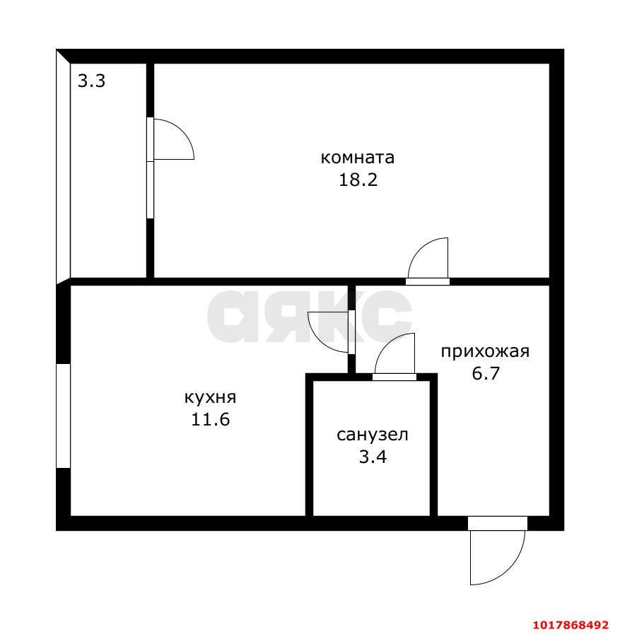 Фото №13: 1-комнатная квартира 39&nbsp;м², 5/5&nbsp;эт. - Новая Адыгея, мкр. жилой комплекс Мега, ул. Бжегокайская, 90/3к2