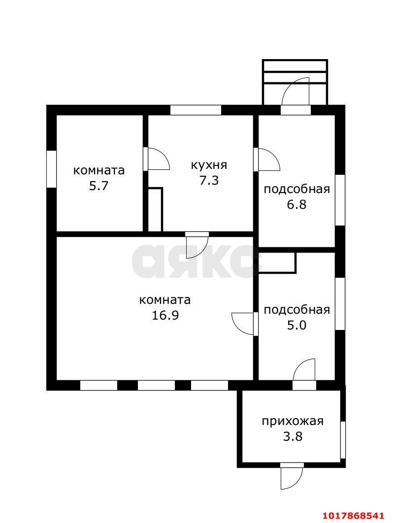 Фото №9: Дом 45&nbsp;м² + 4.64&nbsp;сот., 1&nbsp;эт. - Краснодар, Центральный внутригородской округ, мкр. Черёмушки, пер. Кирпичный, 2