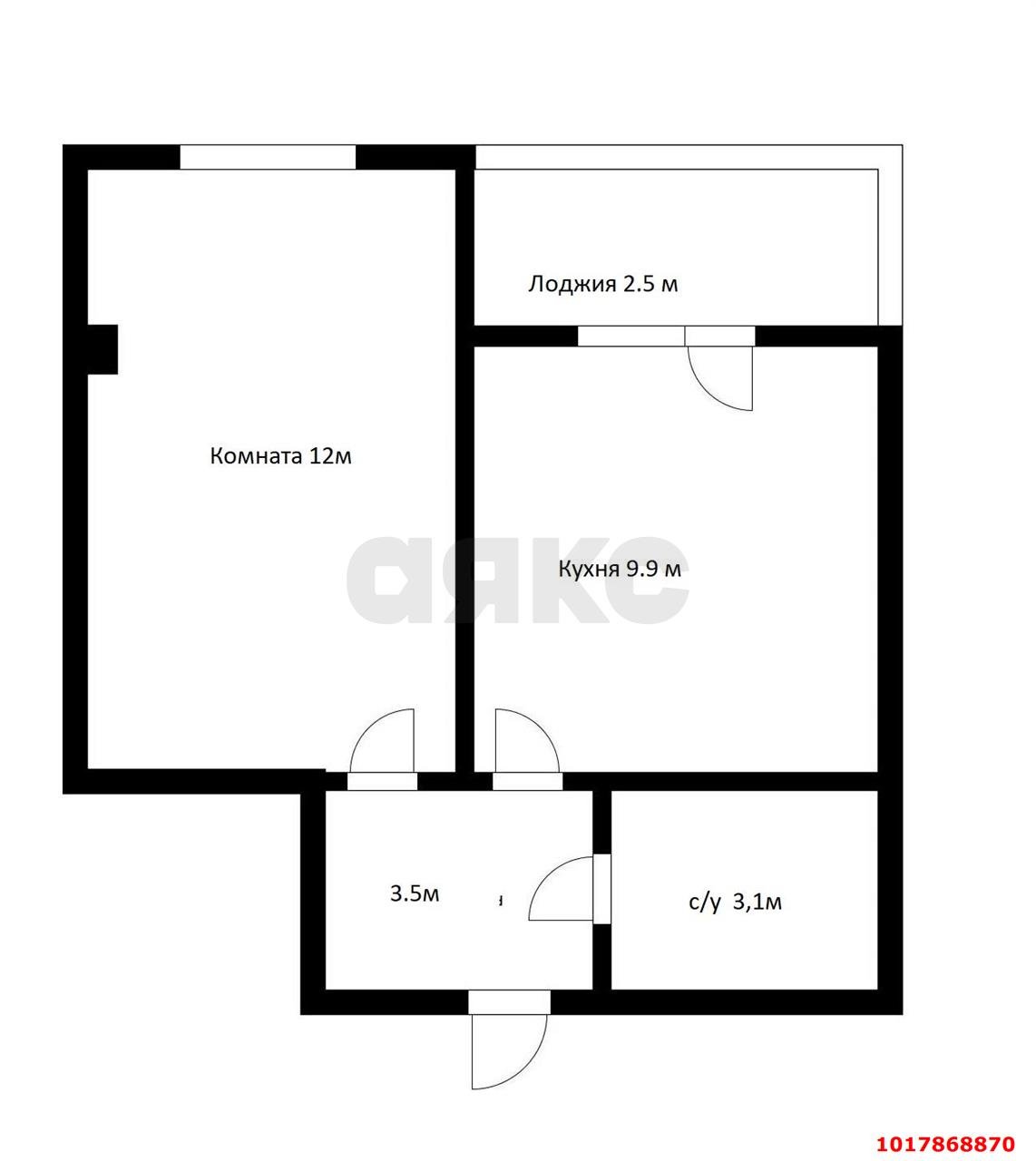 Фото №3: 1-комнатная квартира 31&nbsp;м², 2/9&nbsp;эт. - Краснодар, Прикубанский внутригородской округ, жилой комплекс Европа-Сити, мкр. жилой комплекс Европа Клубный Квартал 6, ул. Карпатская, 9
