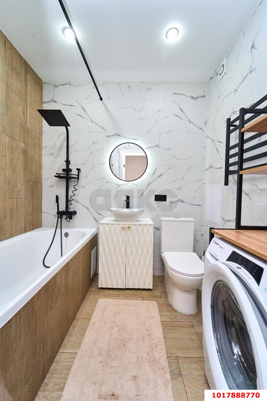 Фото №7: 1-комнатная квартира 40&nbsp;м², 13/19&nbsp;эт. - Краснодар, Прикубанский внутригородской округ, Микрохирургии глаза, мкр. жилой комплекс Сограт, ул. Красных Партизан, 4/15