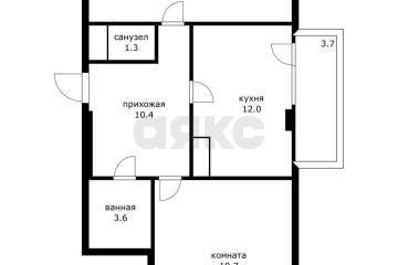 Фото №1: 2-комнатная квартира 65 м², 9/14 эт. - Краснодар, мкр. ЖК Солнечный Парк, ул. имени Симиренко, 37к2