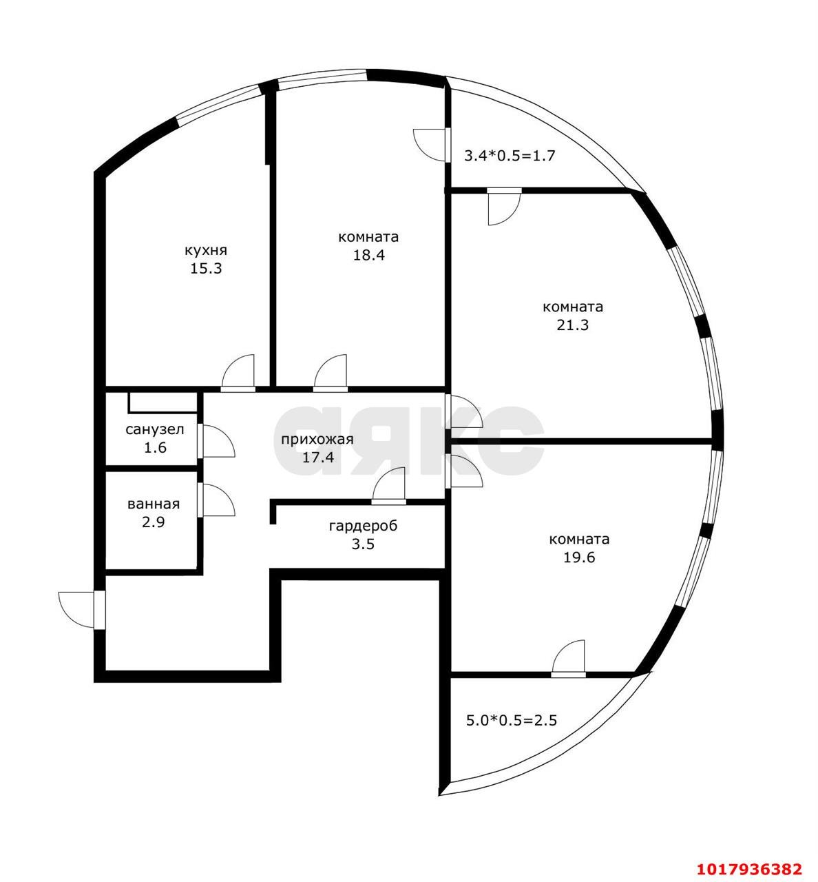 Фото №22: 3-комнатная квартира 104&nbsp;м², 13/25&nbsp;эт. - Краснодар, Карасунский внутригородской округ, мкр. жилой комплекс Фреш, ул. имени Валерия Гассия, 4/7лит2
