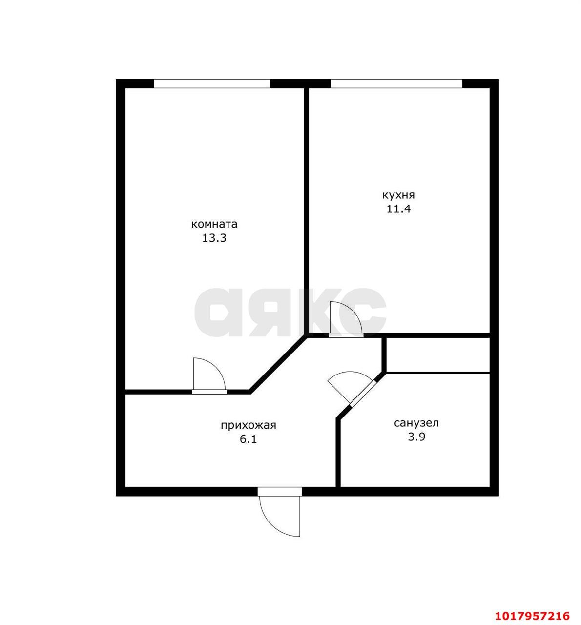 Фото №4: 1-комнатная квартира 40&nbsp;м², 2/9&nbsp;эт. - Яблоновский, ул. Шоссейная, 69/1к5